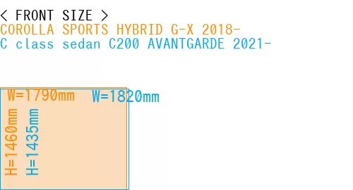 #COROLLA SPORTS HYBRID G-X 2018- + C class sedan C200 AVANTGARDE 2021-
